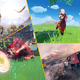 An image mash-up of screenshots from Assassin’s Creed Odyssey, Genshin Impact, Forza Horizon 5, and Immortals Fenyx Rising.